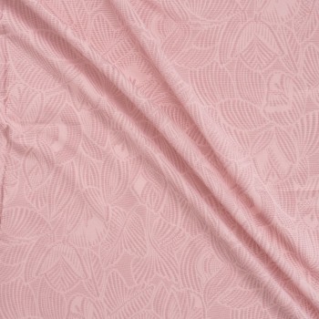 Jacquard vegetal rosa